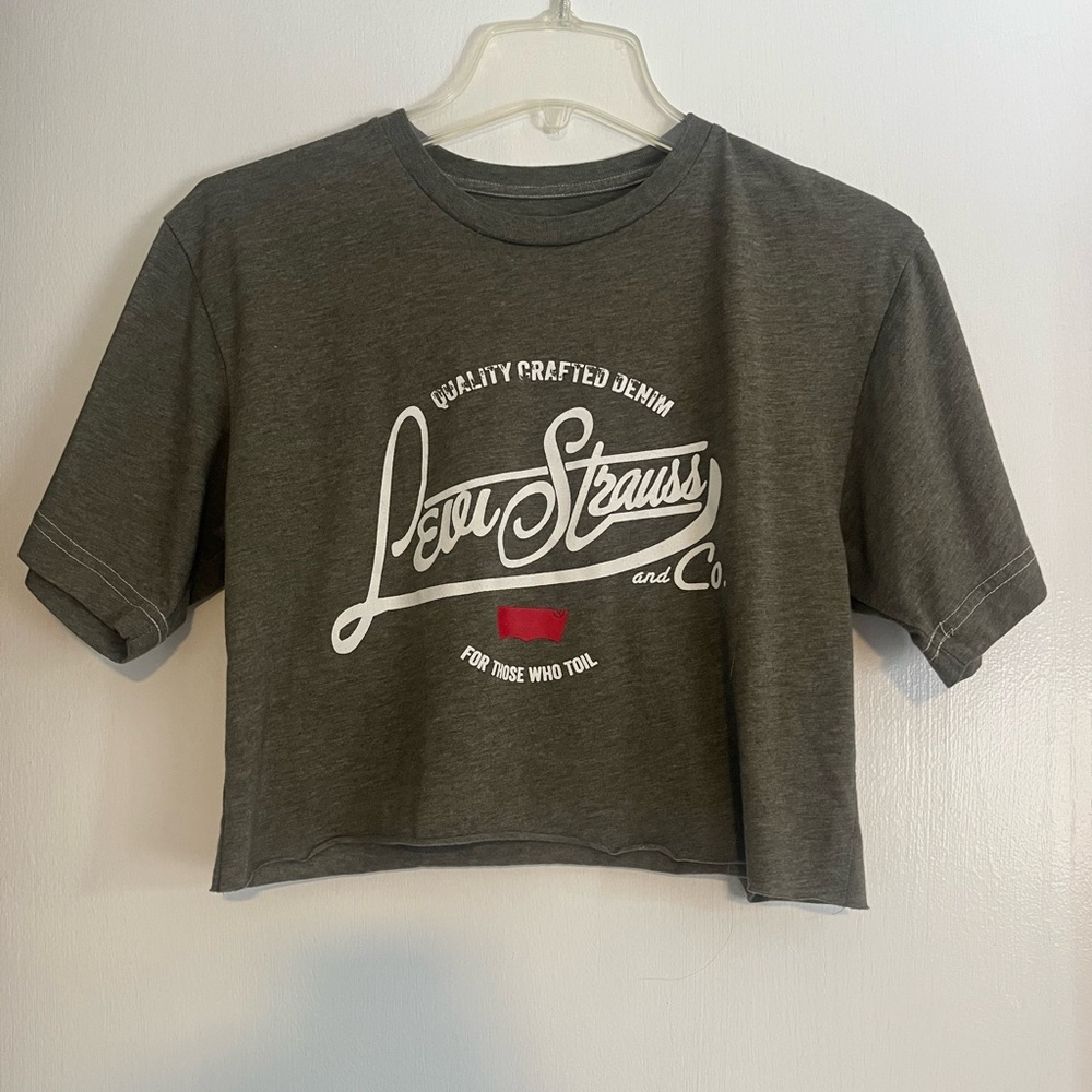 Levi's Women’s Gray Cropped Vintage T-Shirt